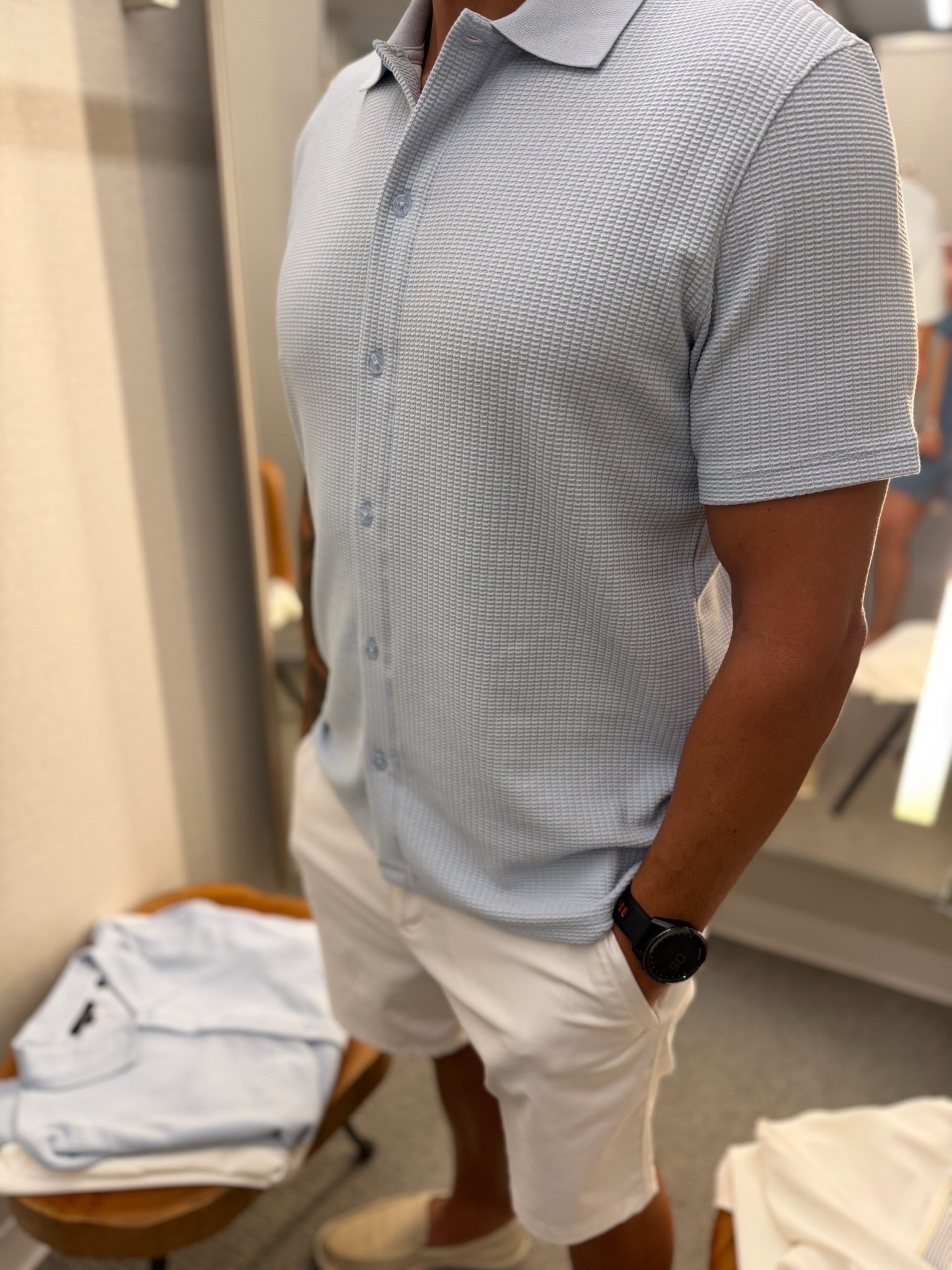 Such a good men’s summer shirt. The textured fabric and button front make it feel elevated while still being casual enough to wear with shorts or denim.

men’s fashion, men’s summer outfit, textured shirt, button down shirt, men’s casual style, summer shirt, vacation outfit, men’s wardrobe, date night outfit, casual menswear, annabrstyle

#LTKootd #LTKdayinmylife #LTKSaleAlert