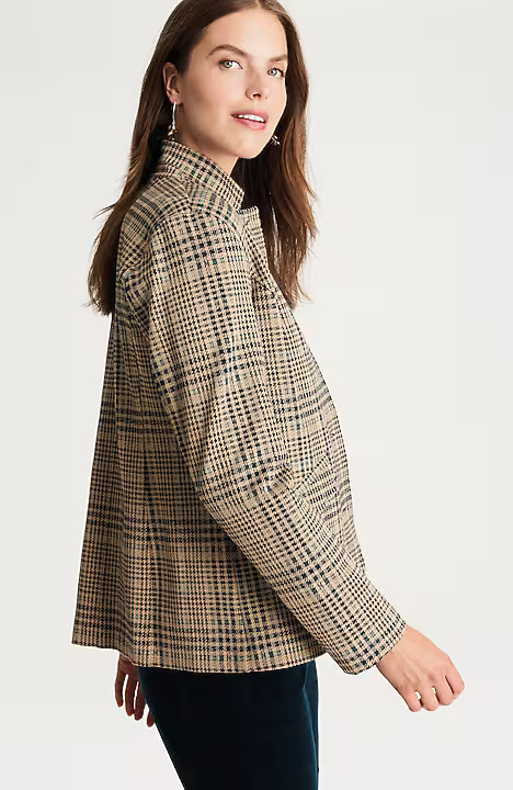 Convertible-Collar Knit Blazer | J. Jill