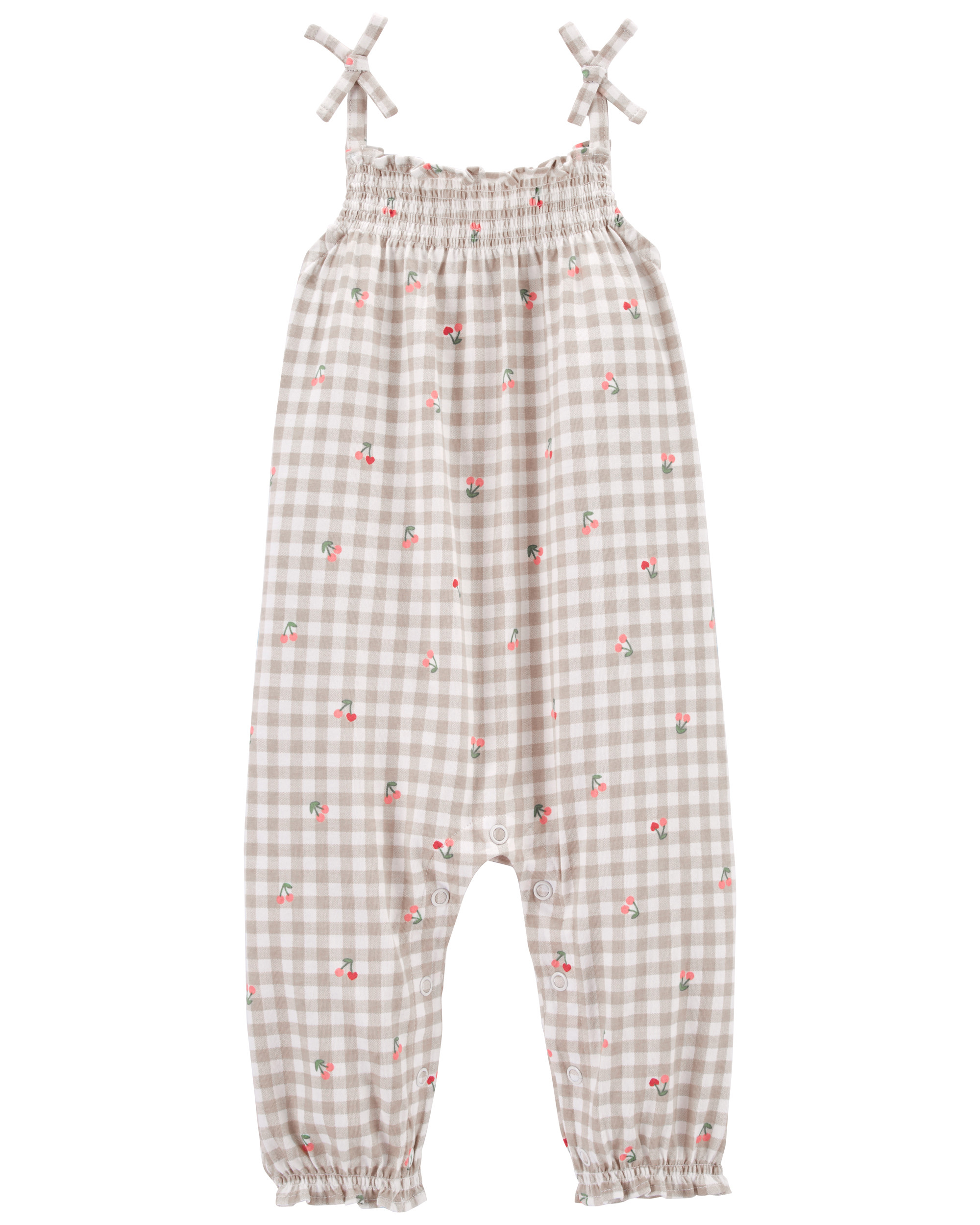 Cherry Gingham Cotton Jumpsuit | Carter's