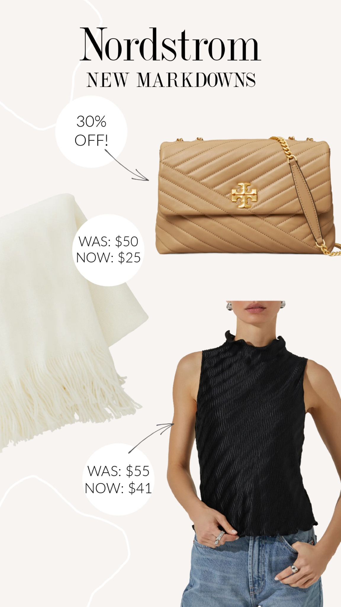 New Markdowns at Nordstrom! Love this plisse top and the throw looks so soft and cozy!💕

#LTKsalealert #LTKGiftGuide #LTKitbag