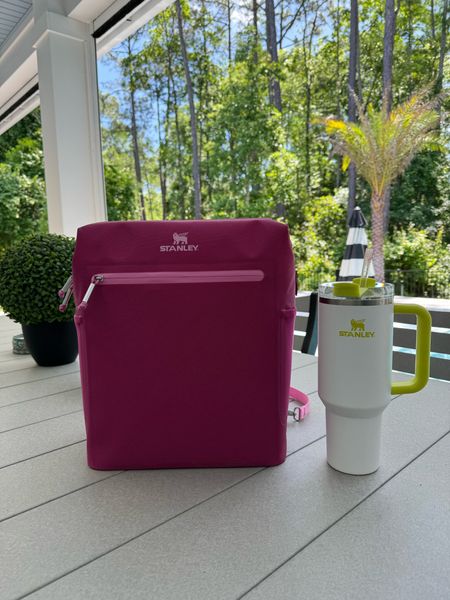 The new Madeleine Midi Cooler Backpack from @stanley_brand launches today! Comes in 4 colors, holds 20 cans and is perfect for summer beach days! 
#StanleyPartner 