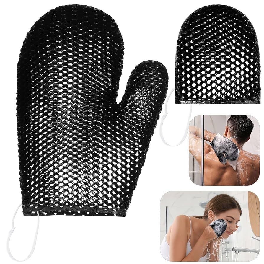Vesici 2 Pcs Honeycomb Exfoliating Glove Set Exfoliating Bath Mitt Honeycomb Face and Body Scrubb... | Amazon (US)