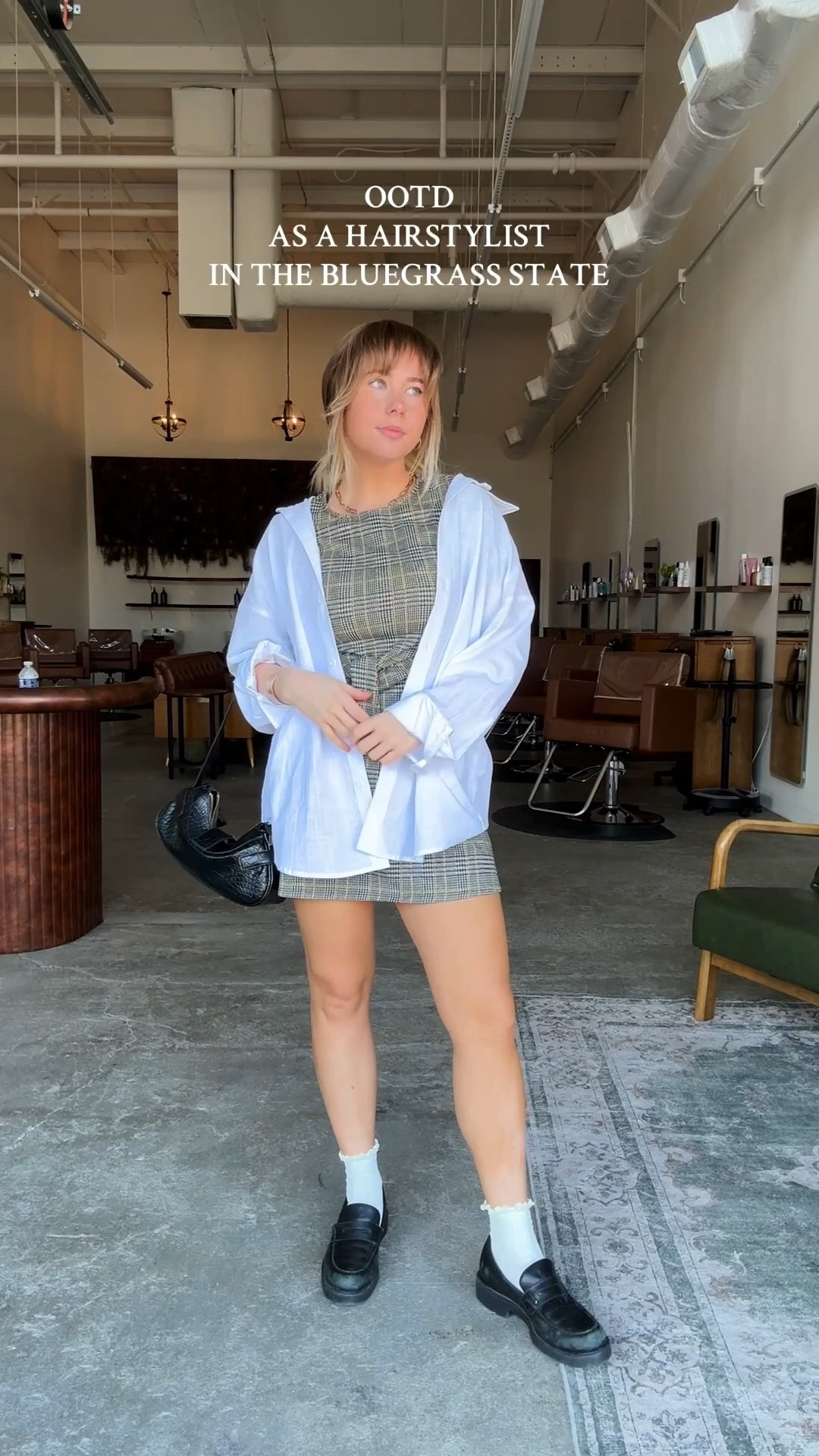Fall fit for the salon girlies 

#fallfashion #falllayering #flanneldress #oversizedbuttonup 
#falldress #indieoutfits #whimsygoth

#LTKFallSale #LTKWorkwear #LTKPetite