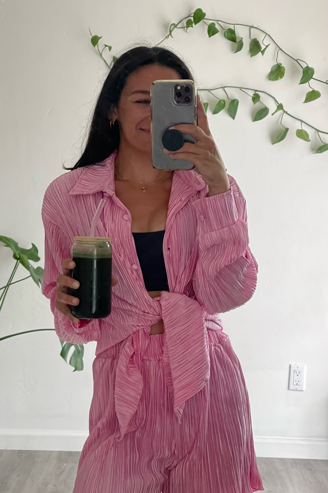 silky pink set 💗✨ #amazonfinds #pink #matchingset 