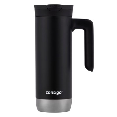 Contigo 20oz Snapseal Insulated Stainless Steel Travel Mug with Handle Licorice | Target