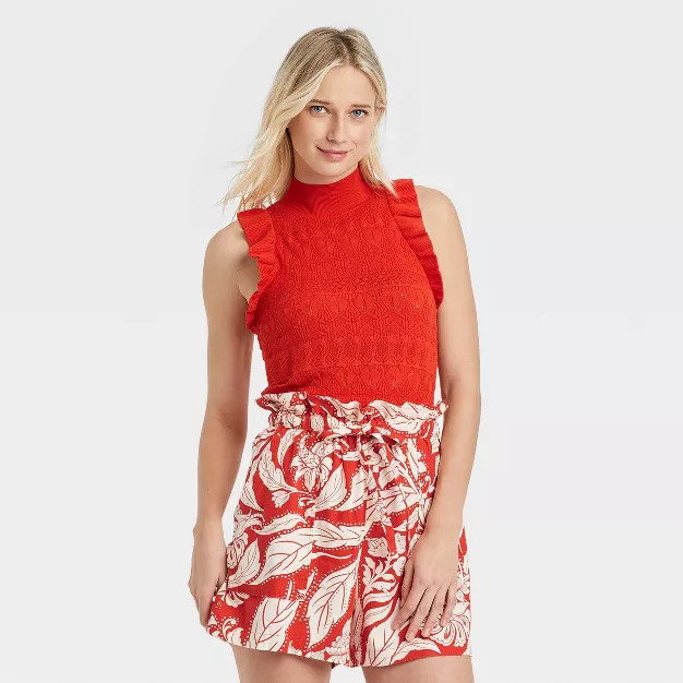 Women's Crochet Halter Neck Sweater Vest - Who What Wear™ | Target