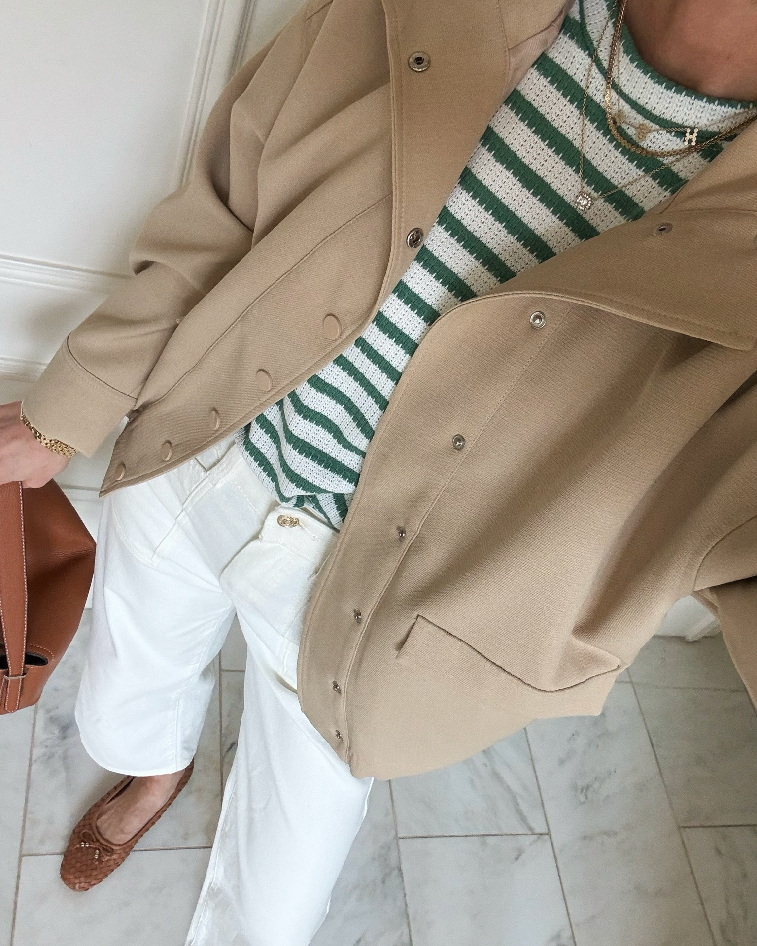 My no fail ecru jeans - and this outfit formula always works! I'm wearing size 25 fit tts