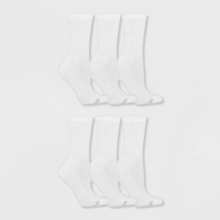 Fruit of the Loom Women's Cushioned 6pk Crew Athletic Socks 4-10 | Target