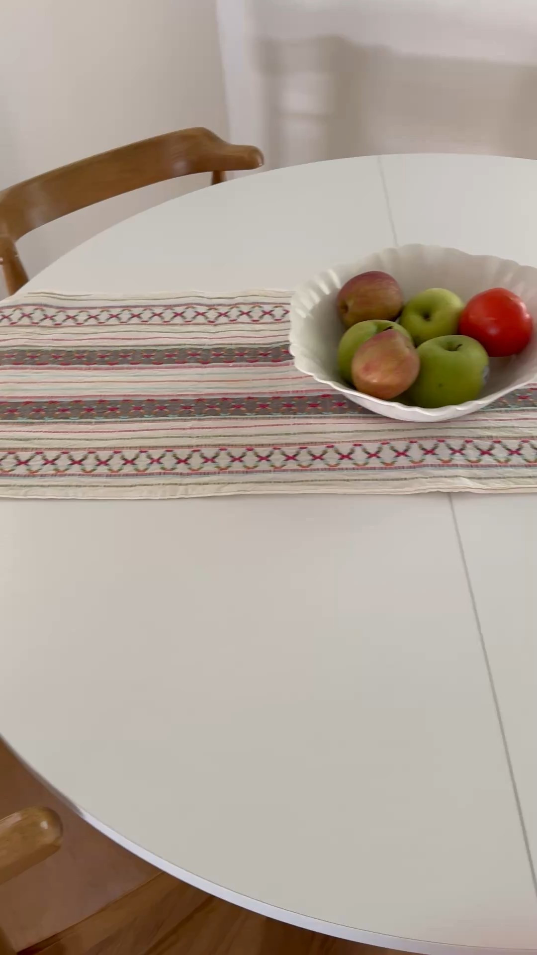 New dining table, new light and the breakfast nook got its glow up. 47” table is so much better for this space right off our kitchen, and our family. The green vintage light was the whole reason for the change. 

#LTKHome #LTKFindsUnder100 #LTKFamily