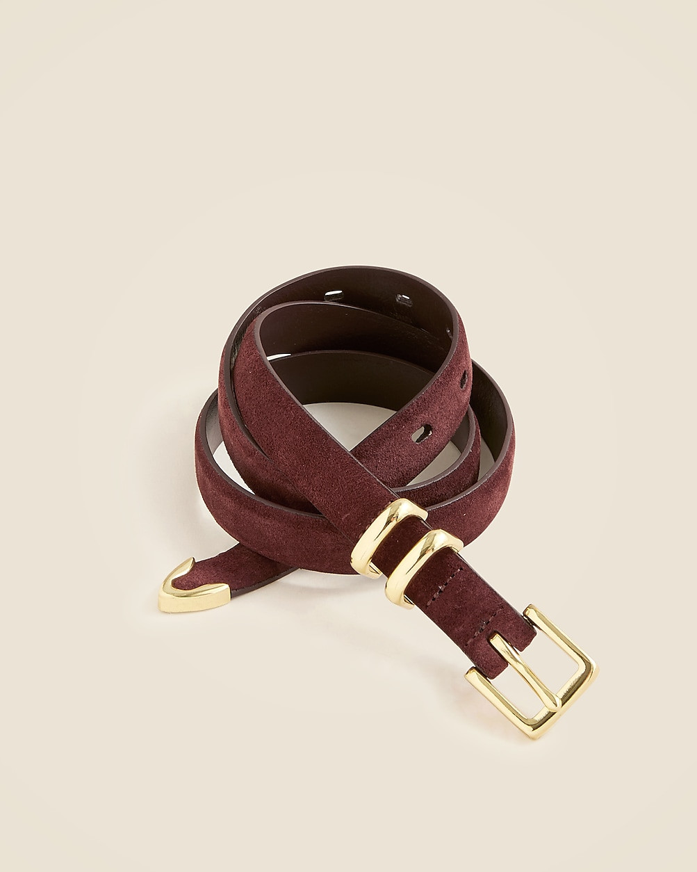 Thin suede belt | J. Crew US