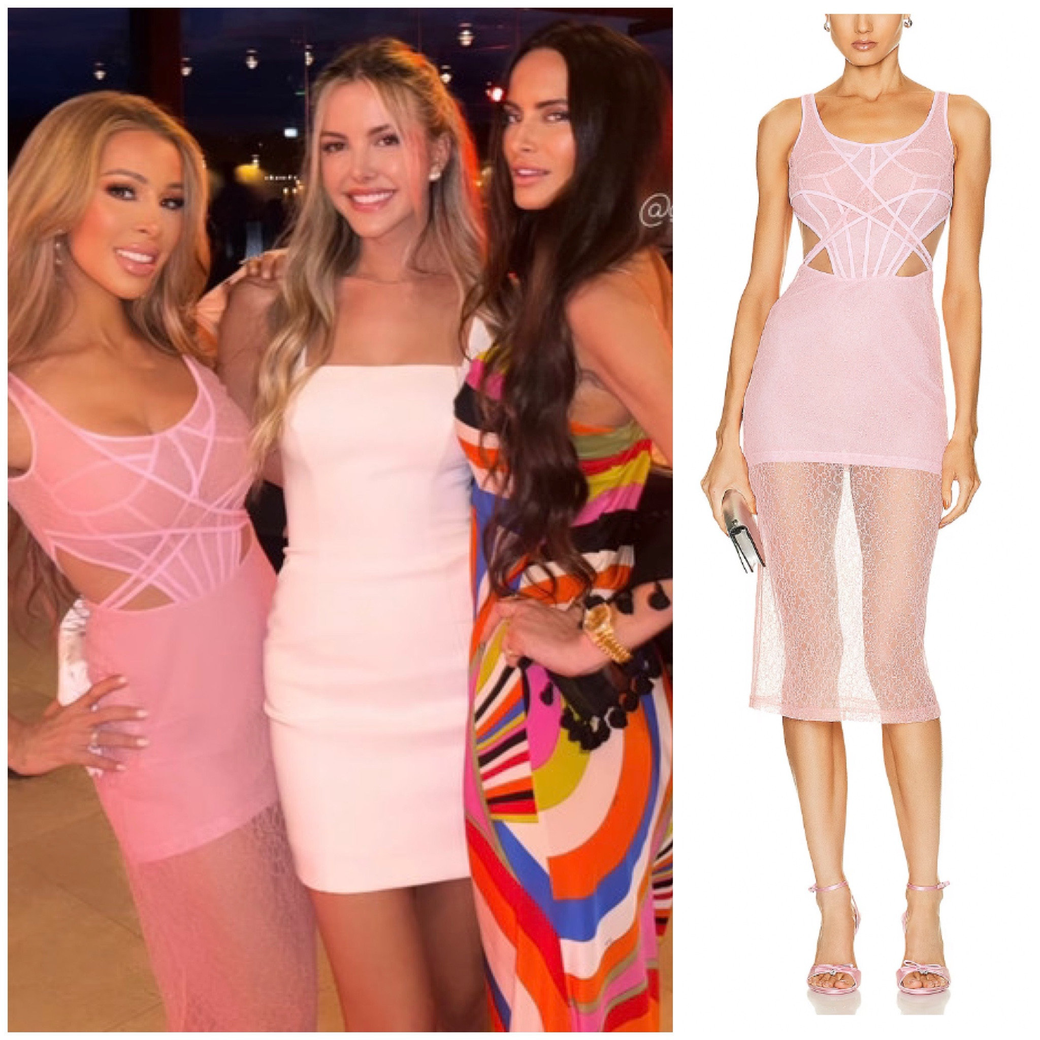 Lisa Hochstein’s Pink Mesh Dress 📸 = @lisahochstein
