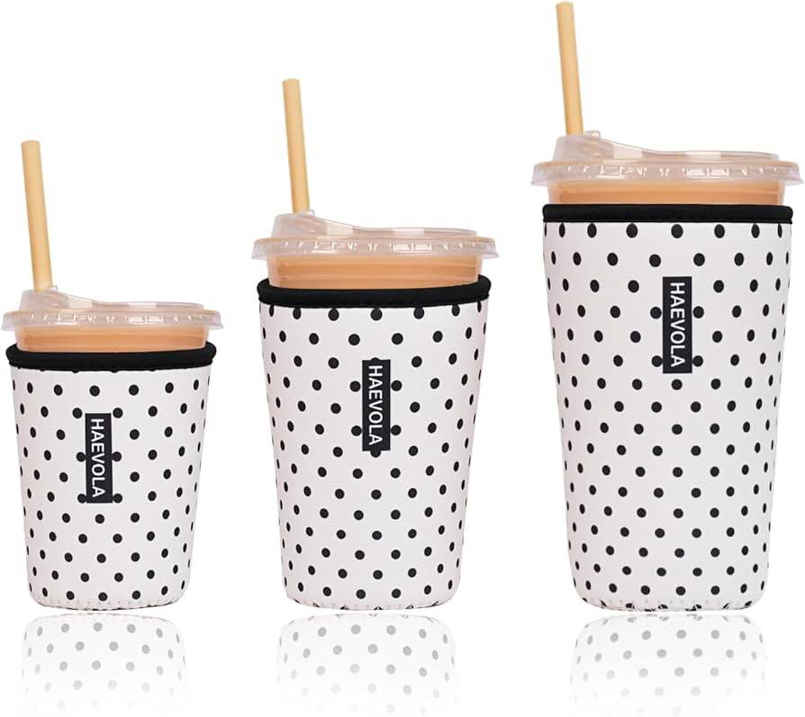 Reusable Insulated Neoprene Iced Coffee Cup Sleeve, Durable Drink Sleeve for Cold Beverages, Beve... | Amazon (US)
