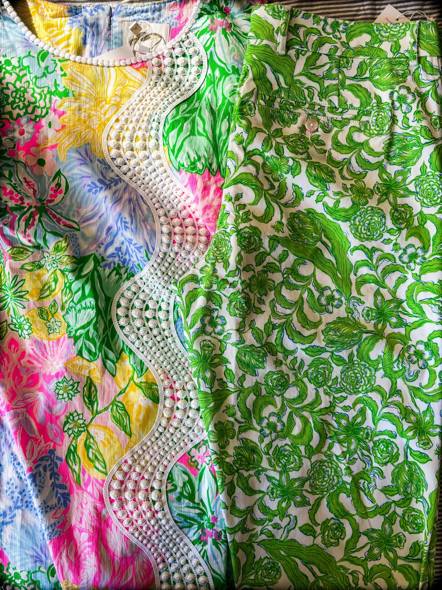 Lilly Pulitzer for him and her 💚🩷

#LTKOver40 #LTKFamily #LTKSeasonal
