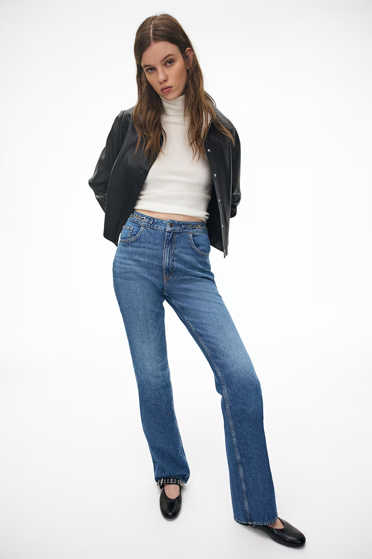 Straight Ultra High Jeans | H&M (US + CA)