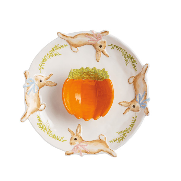 Bunny Chip And Dip Set | Mud Pie