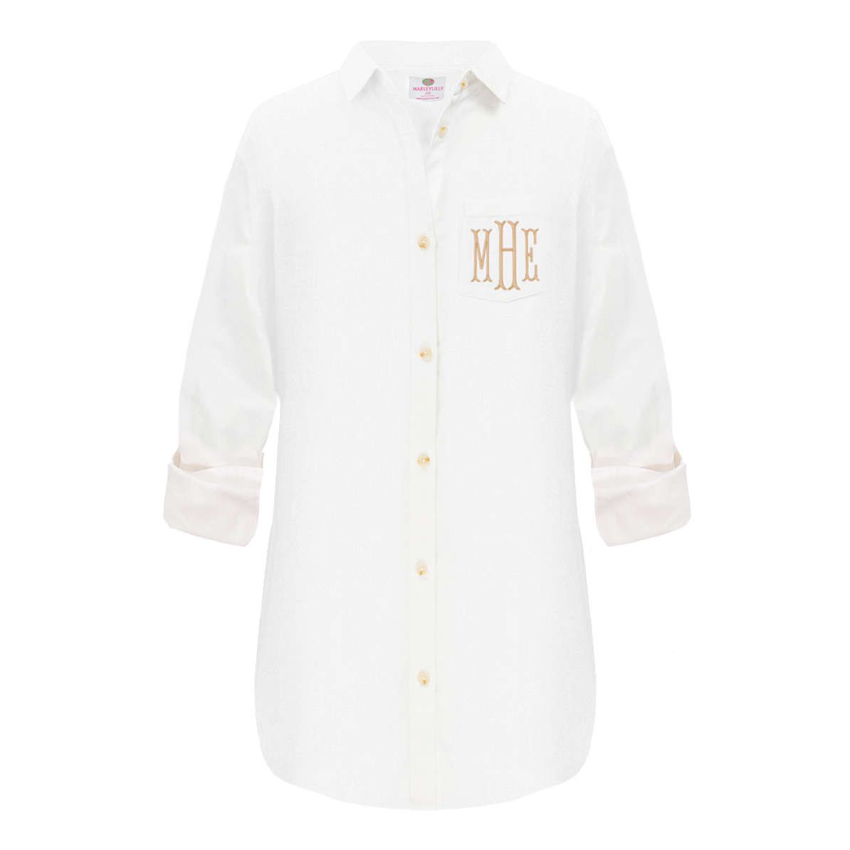 Monogrammed Button Down Tunic | Marleylilly