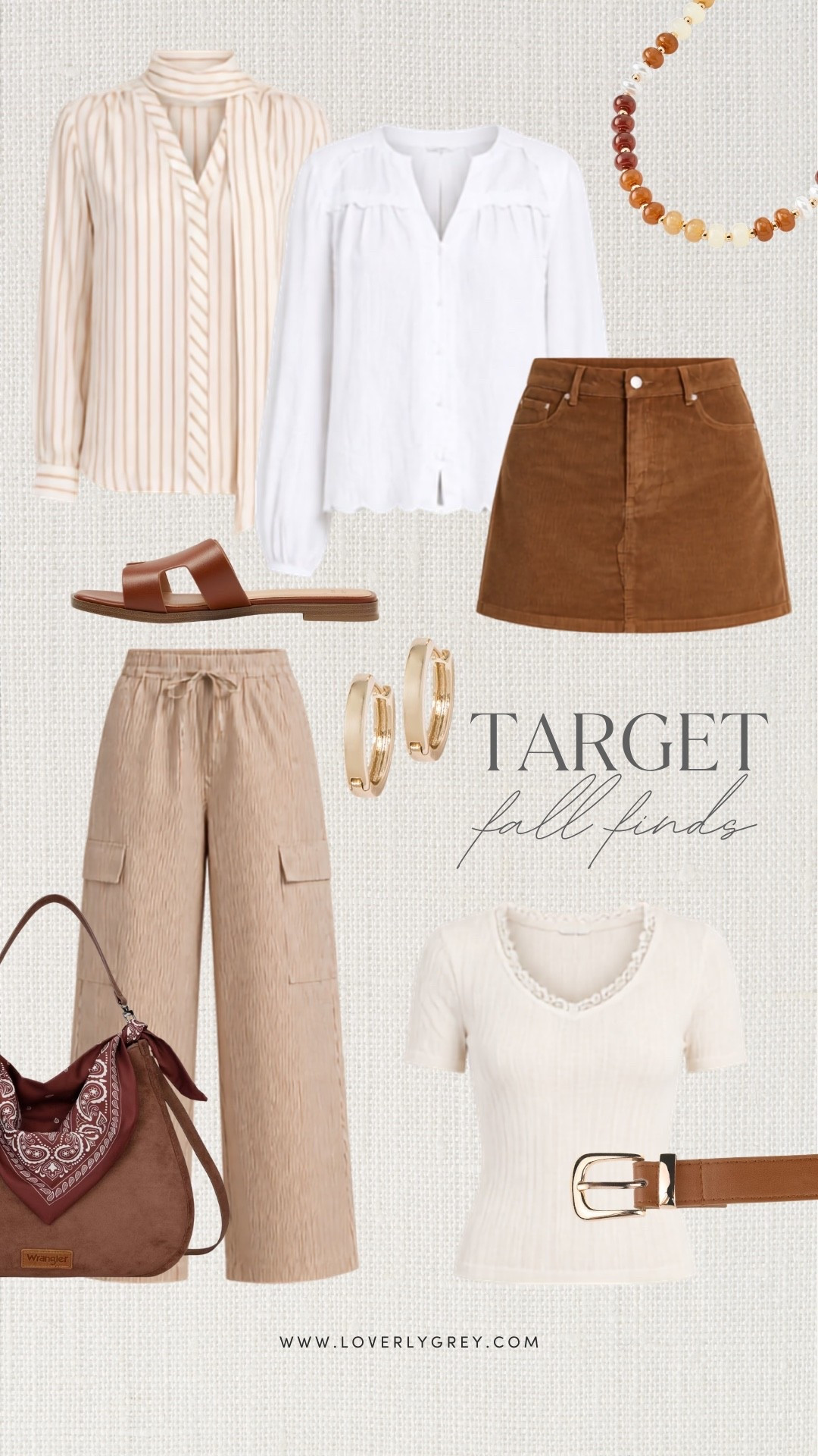 I cannot get over how good these Target fall fashion finds are! The corduroy mini skirt, relaxed cargo pants, crisp white blouse and warm brown accessories make it so easy to build cute fall outfits on a budget. I especially love all the soft neutrals here because they’re pieces I could style a million different ways all season long.

#LTKootd #LTKSeasonal
