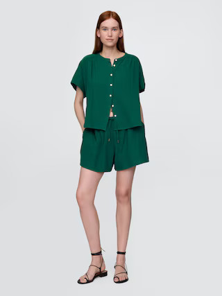 Cotton Gauze Easy Shorts | Gap (US)