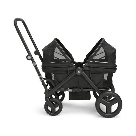 Munchkin® Breeze™ Lightweight Folding Stroller Wagon with Adjustable Canopy & All-Terrain Wheels, Black | Walmart (US)