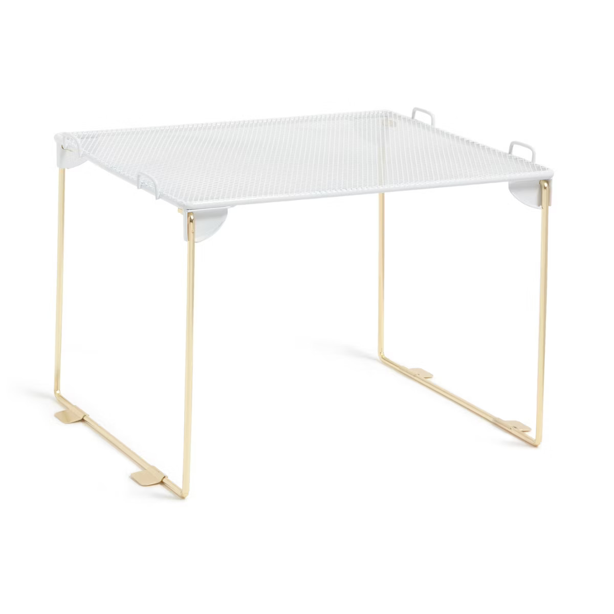 U Brands 8" Mesh Locker Shelf White and Gold | Target