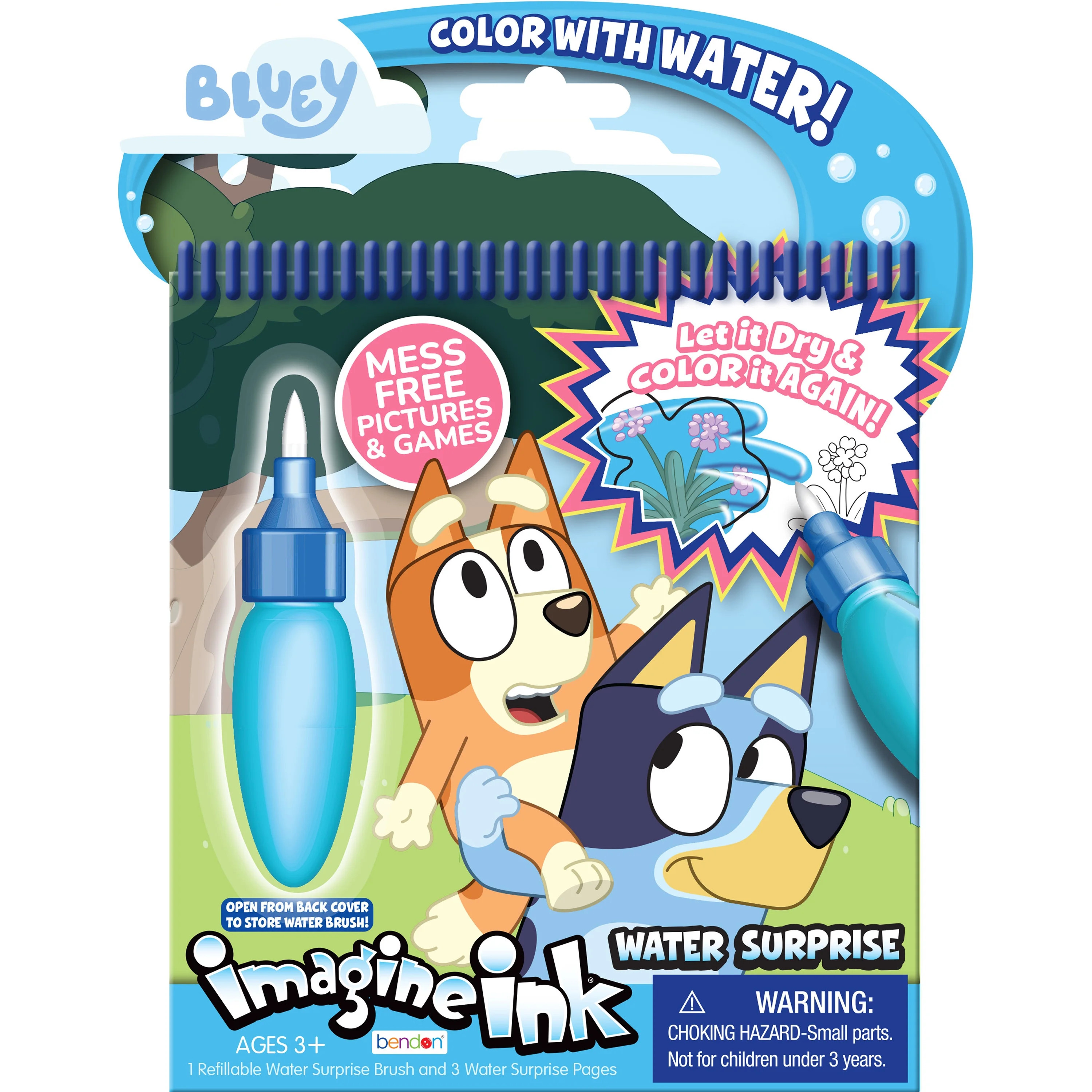 Bluey 3-Page Water Surprise Boards, Imagine Ink, Paperback, by Bendon | Walmart (US)