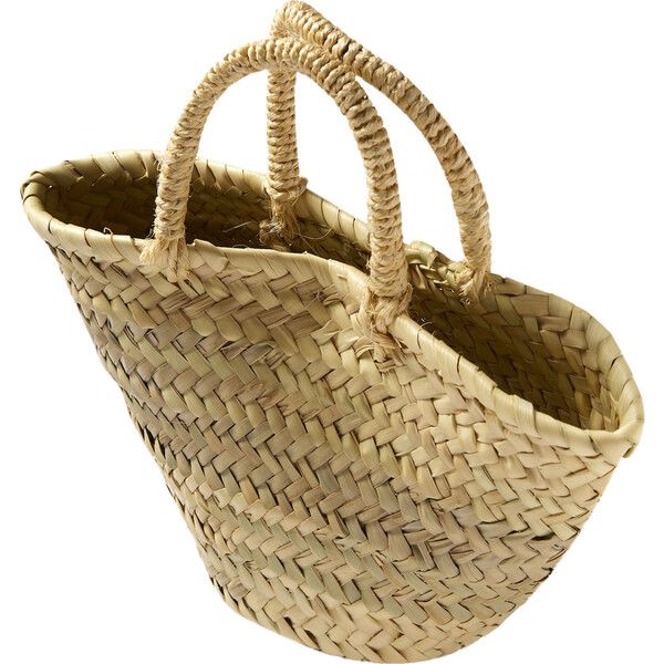 Beach Basket, Natural Palm Leaf - Napaani Bags | Maisonette | Maisonette