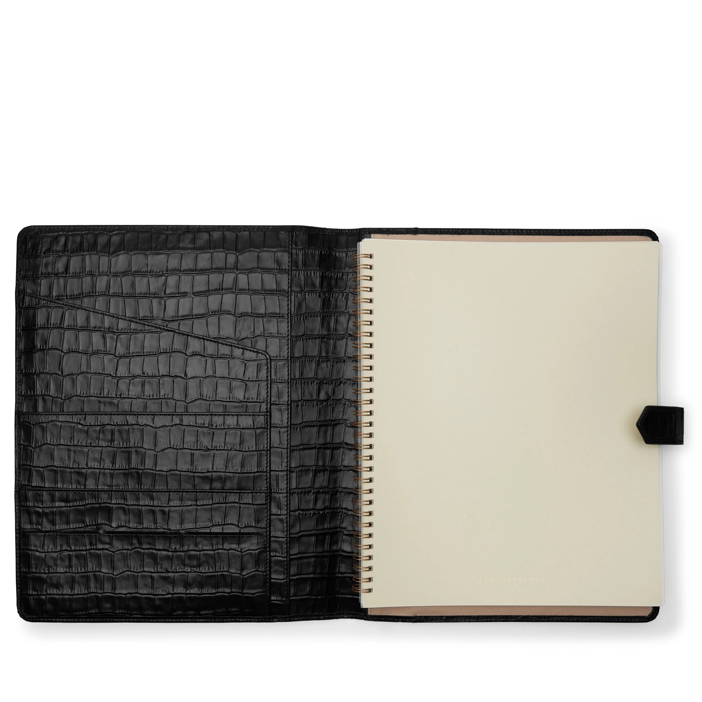 Letter Snap Spiral Journal | Leatherology