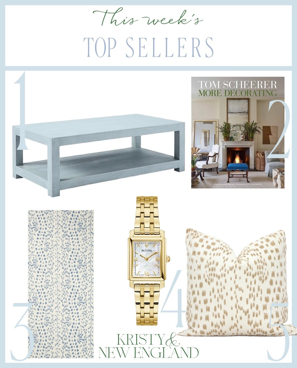Top Sellers this Week blue linen coffee table, coffee table book, Les touches wallpaper, gold chain link bracelet watch, Les touches beige pillowws

#LTKHome #LTKOver40