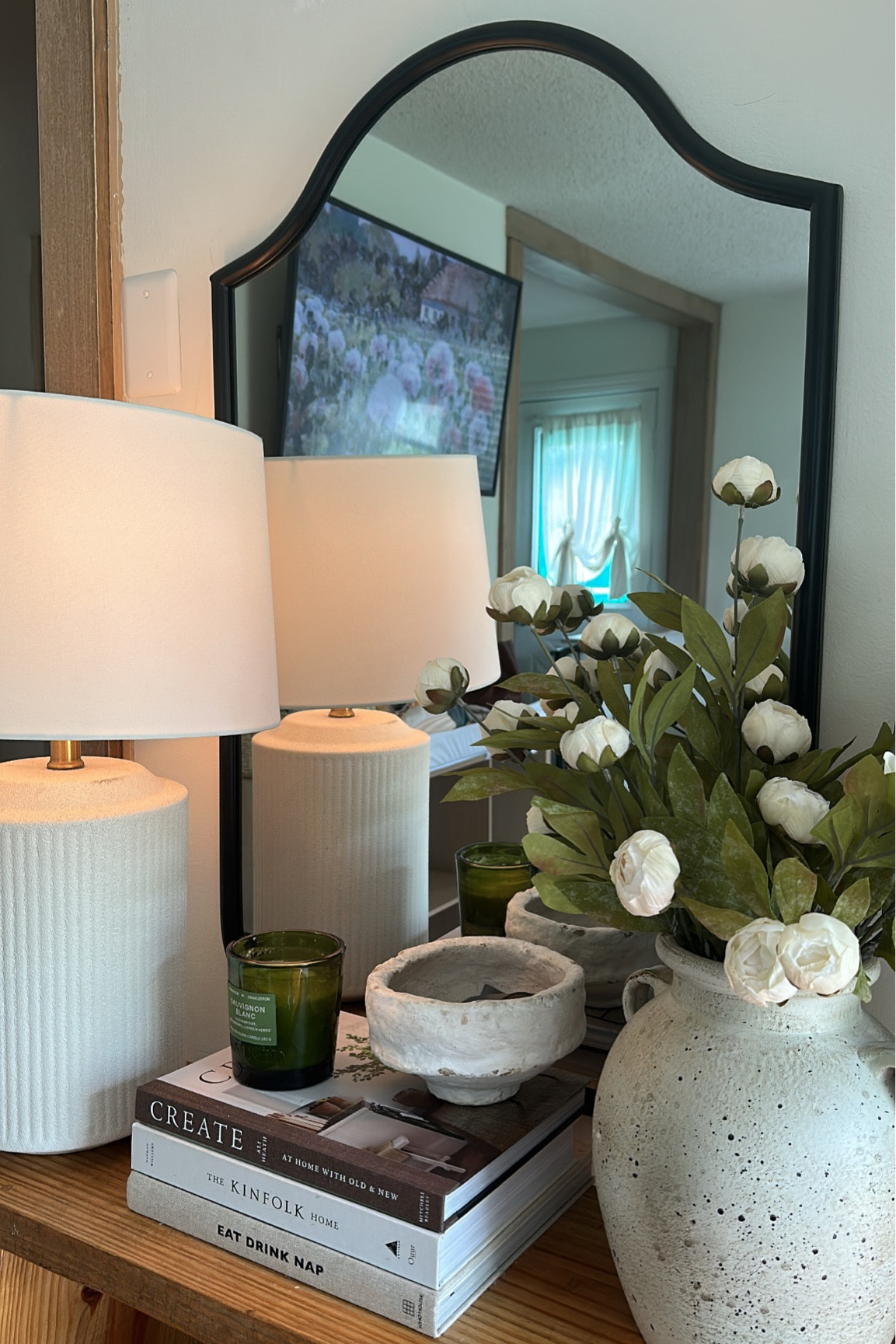 new entryway mirror from Kirklands!🪞total dupe for a Rejuvenation one I had been eyeing! Linked some similar styles✨

#LTKfindsunder100 #LTKhome #LTKSeasonal