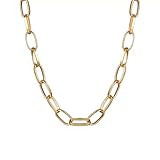 Minimal Gold Link Chain Necklace Choker Lightweight | Amazon (US)
