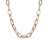 Minimal Gold Link Chain Necklace Choker Lightweight | Amazon (US)