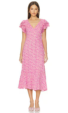 ASTR the Label Celestine Dress in Fuchsia Daisy from Revolve.com | Revolve Clothing (Global)