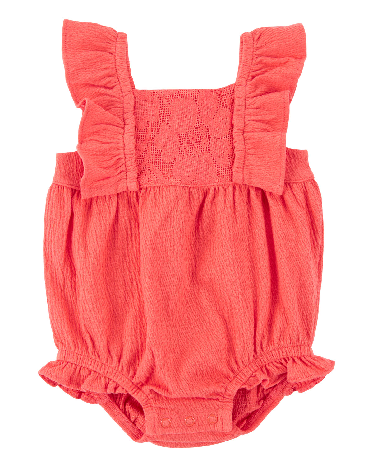 Baby Girl Lace Crinkle Jersey Bubble - Carter's | Carter's | Carter's Inc