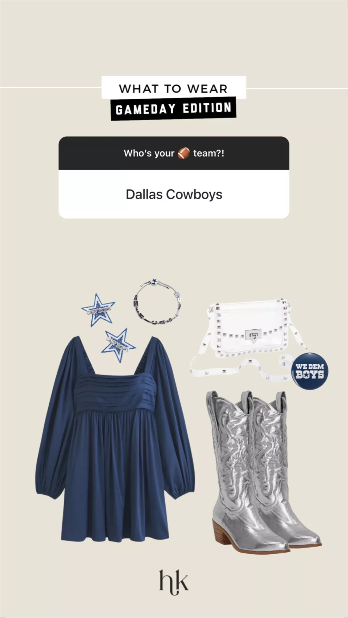 Our sister store @gamedaystyle has all Cowboys gear 20% off to celebrate  the team's first Tuesday game ever! Use code DEMBOYZ til midnight…