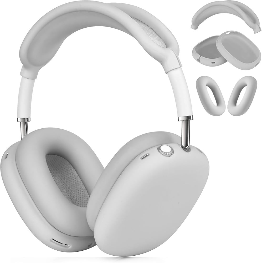 Case for Airpods Max Headphones, Silicone Cover for Apple Airpod Max,Accessories Cases (Gary) | Amazon (US)