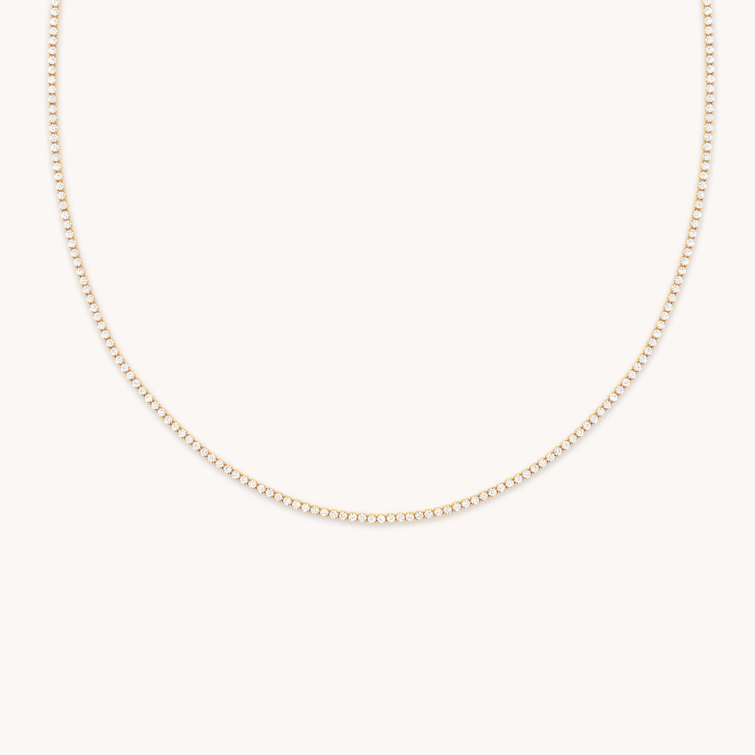 Gold Tennis Chain Necklace | Astrid & Miyu Necklaces | Astrid & Miyu US