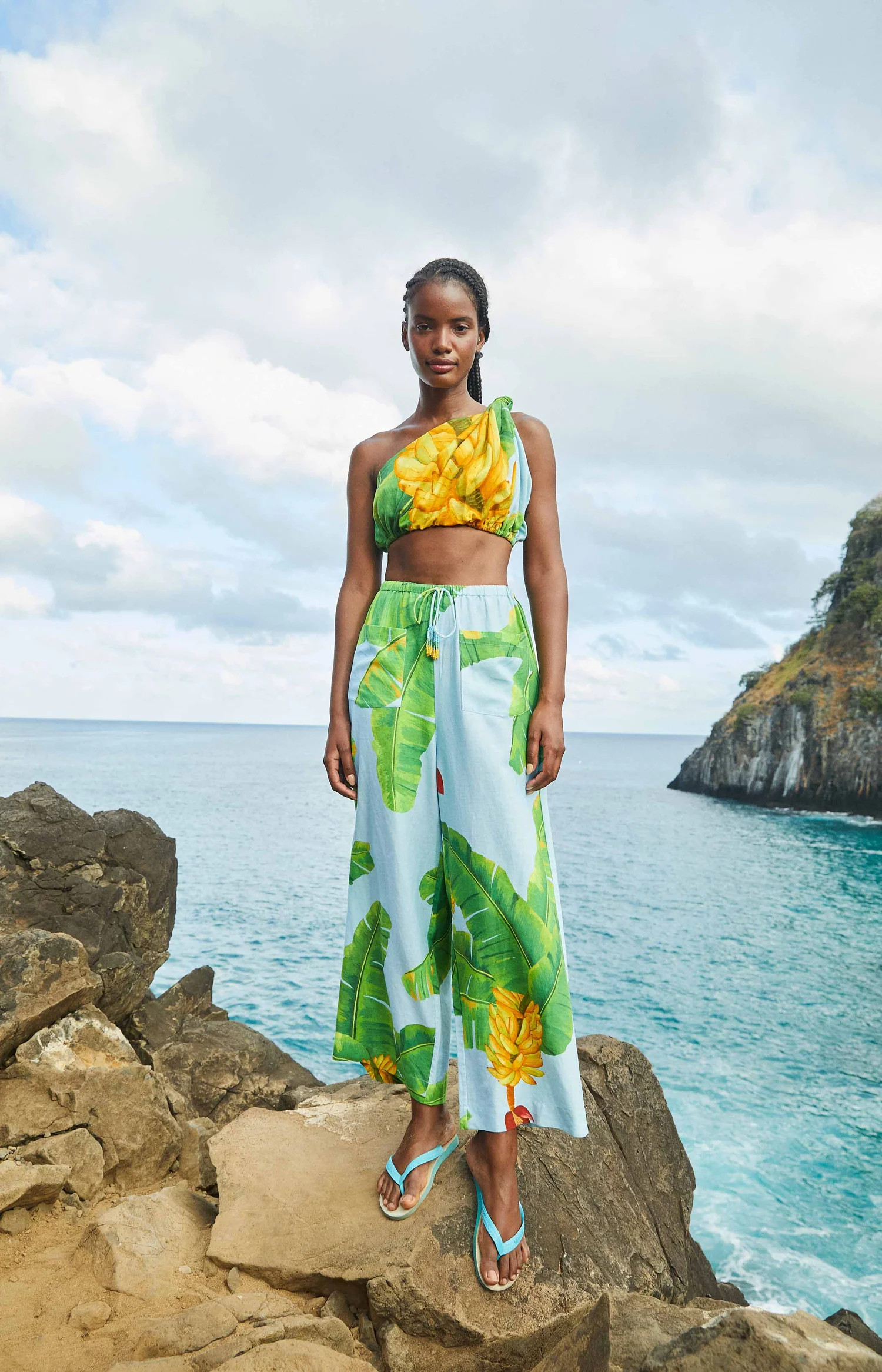 Blue Pants | Fresh Bananas Print | FarmRio (US)