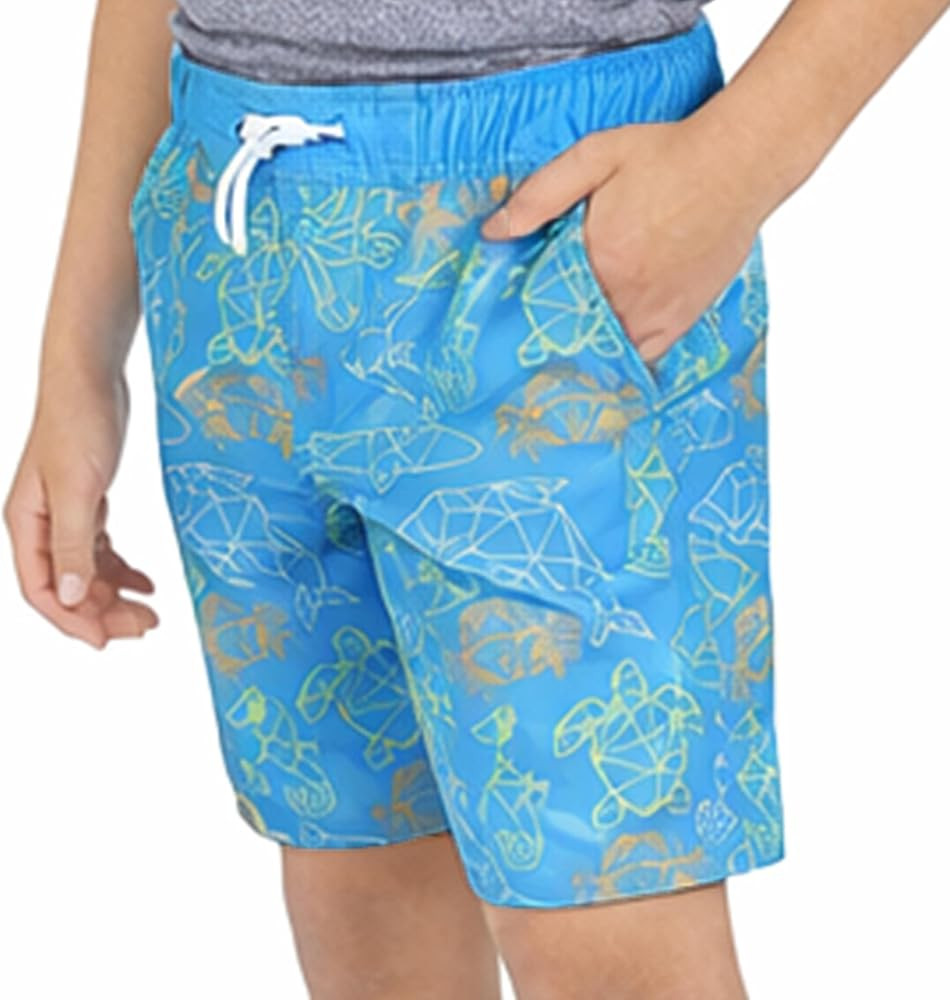 Eddie Bauer Boys' Swimwear UPF 50 Comfort Liner Swim Trunks | Amazon (US)