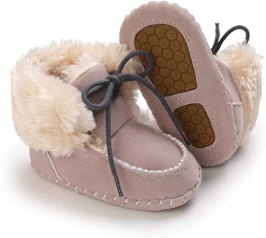 Fnnetiana Newborn Baby Warm Winter Snow Boots Toddler Soft Sole Anti-Slip Infant Prewalker Unisex... | Amazon (US)