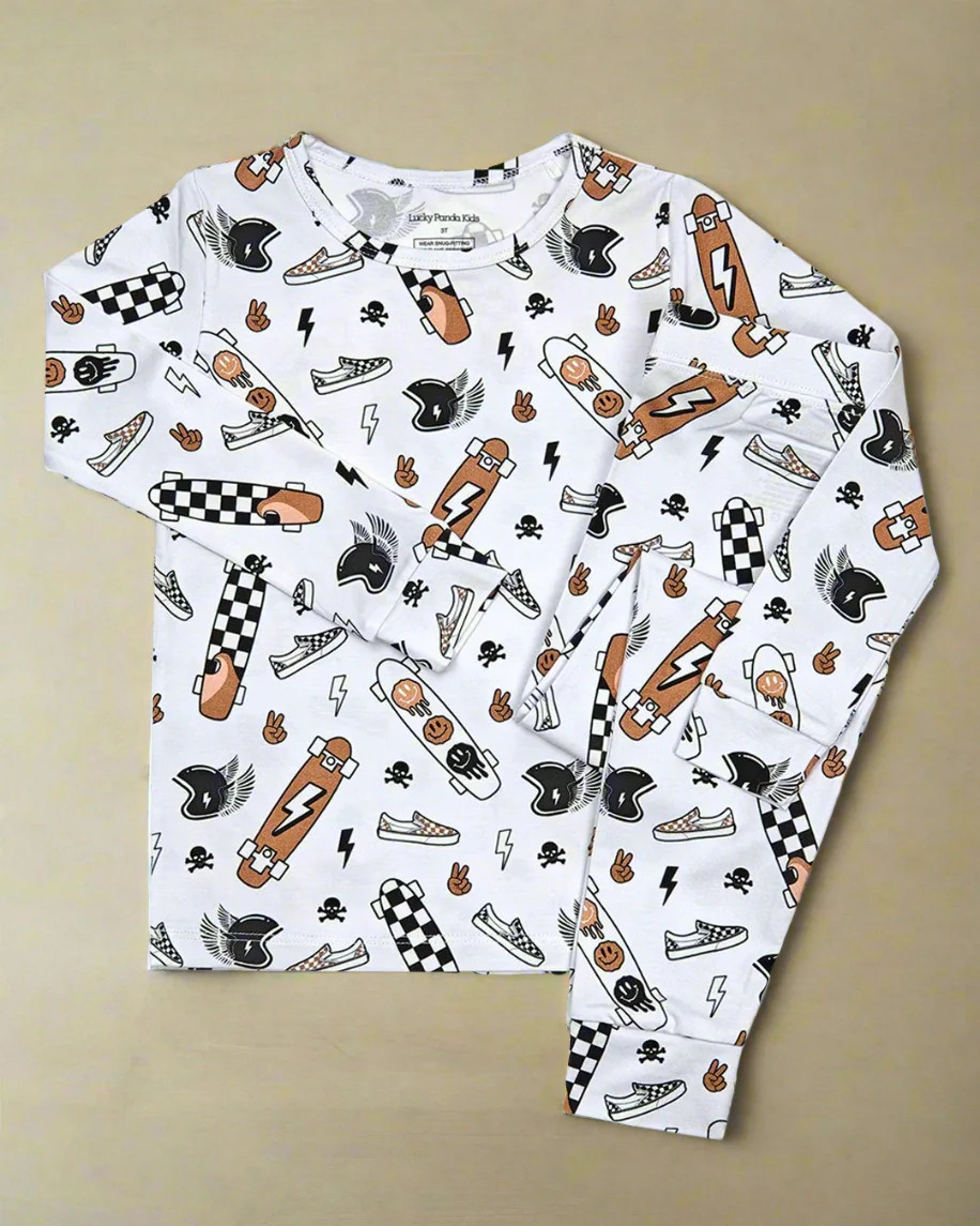 NIGHT RIDER BAMBOO PJ SET | Sydney and Co.