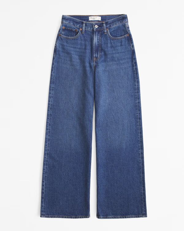 Women's High Rise Wide Leg Jean | Women's | Abercrombie.com | Abercrombie & Fitch (US)