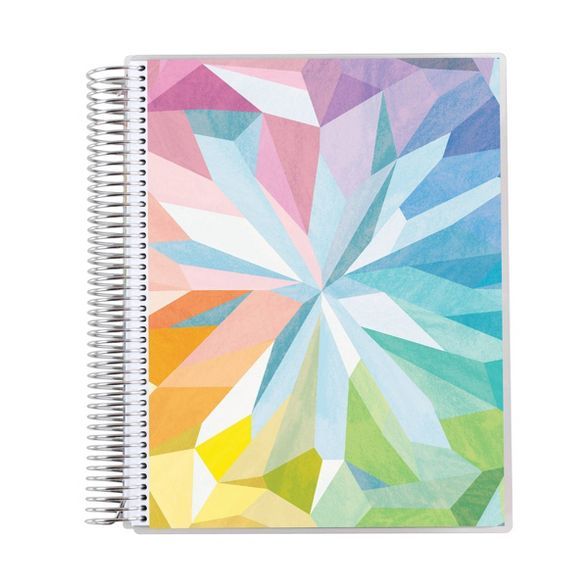 Undated Coiled Teacher Lesson Planner 8.5" x 11" Kaleidoscope - Erin Condren | Target