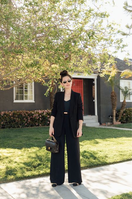 When in doubt, wear all black everything. I love this oversized blazer and pant combo. 

#LTKstyletip #LTKworkwear #LTKSeasonal