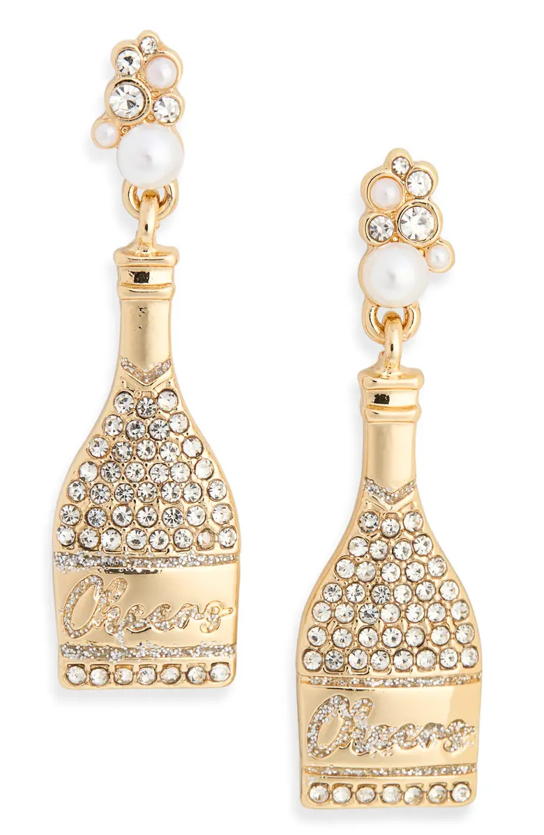 Leith Champagne Bottle Drop Earrings | Nordstromrack | Nordstrom Rack