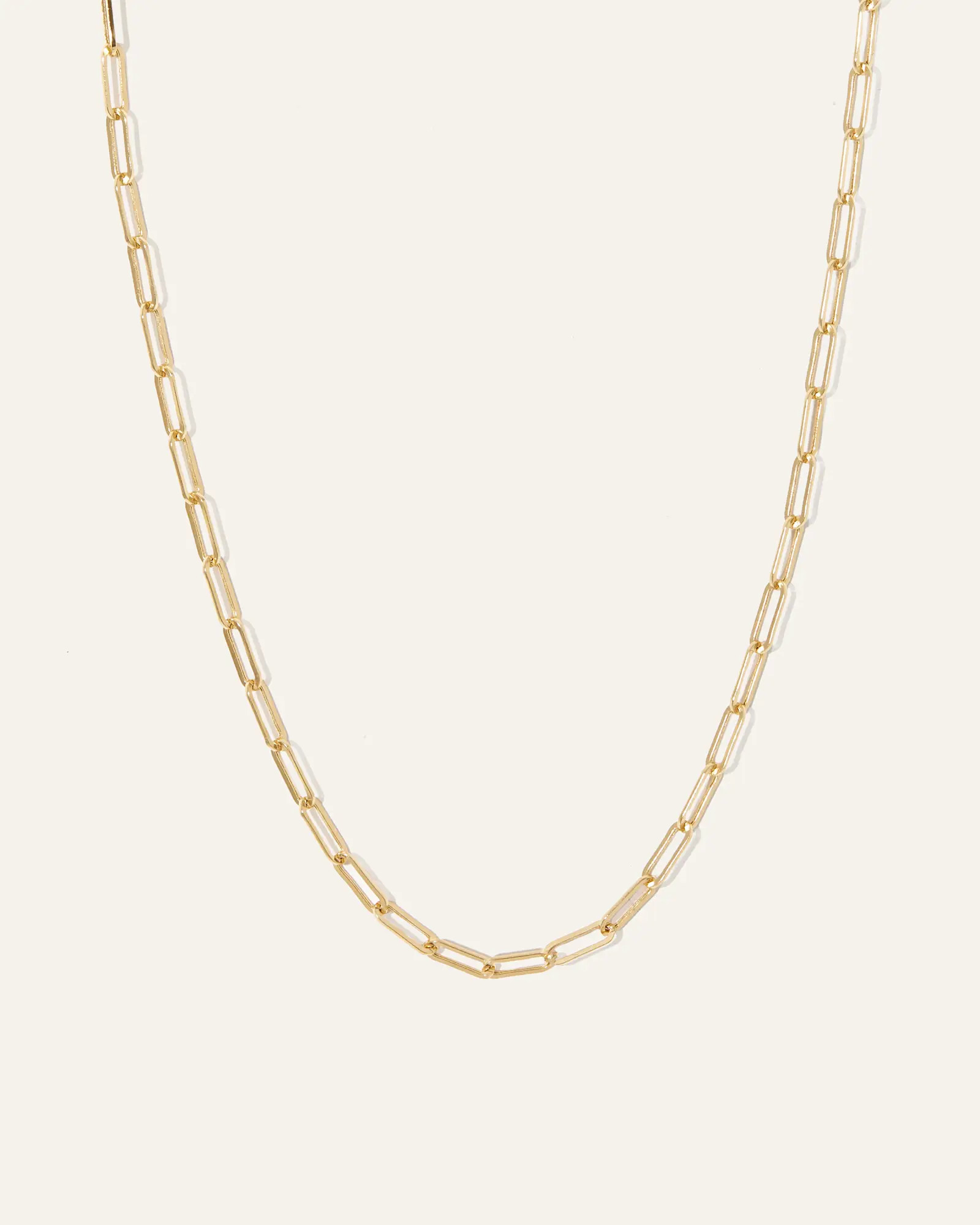 14K Gold Medium Paperclip Chain Necklace | Quince