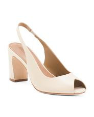 Made In Brazil Leather Adell Slingback Heels | Contemporary Shoes | | TJ Maxx