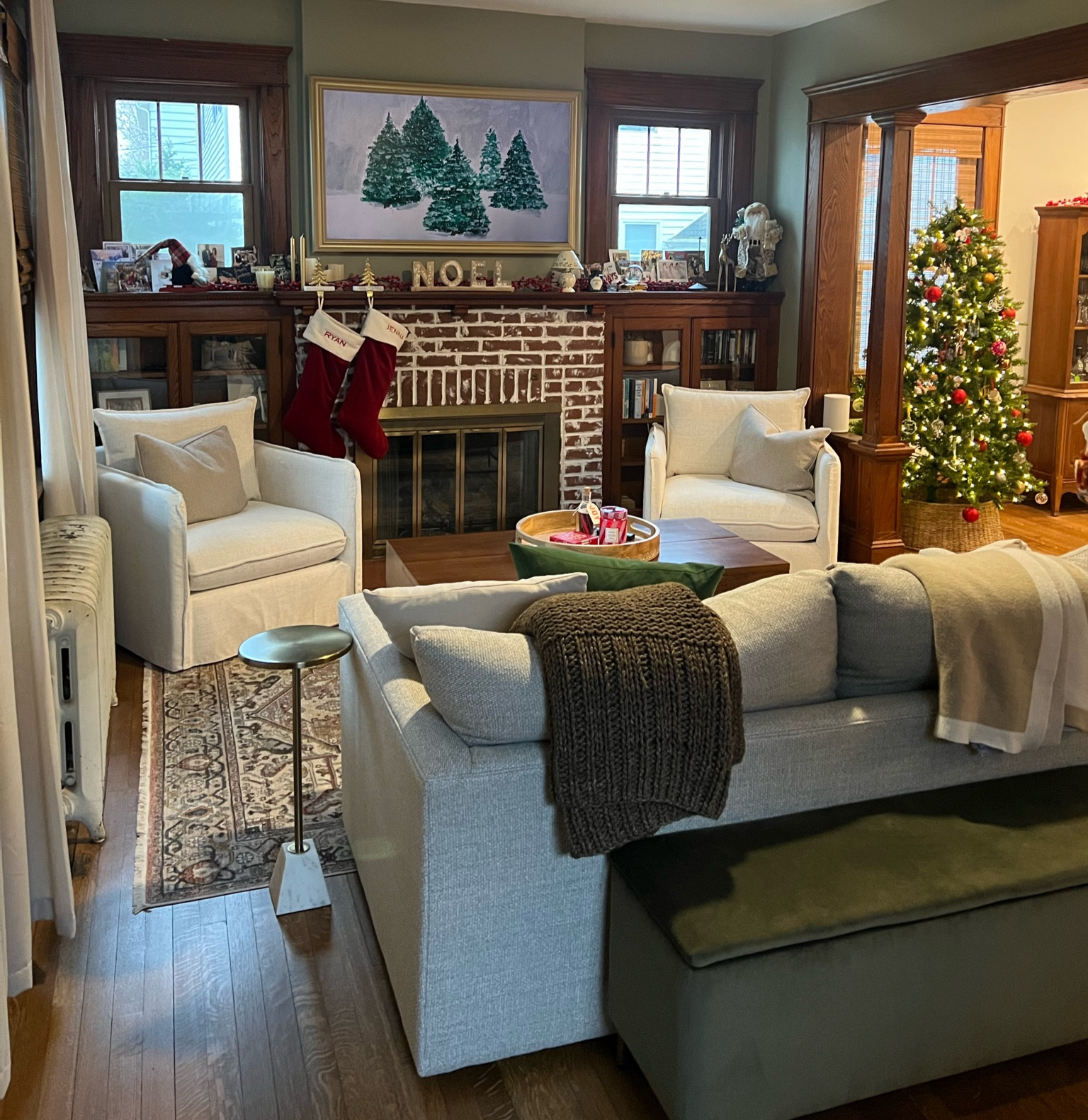 our living room is coming together! i cannot believe after 1 year of owning our home we finally have a couch that fits, a coffee table & seating for more than 2! 

#LTKhome #LTKSeasonal #LTKfindsunder100