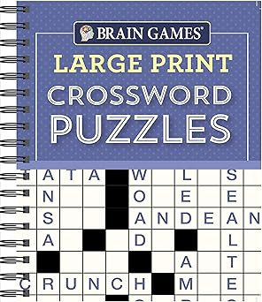Brain Games - Large Print Crossword Puzzles (Purple) | Amazon (US)