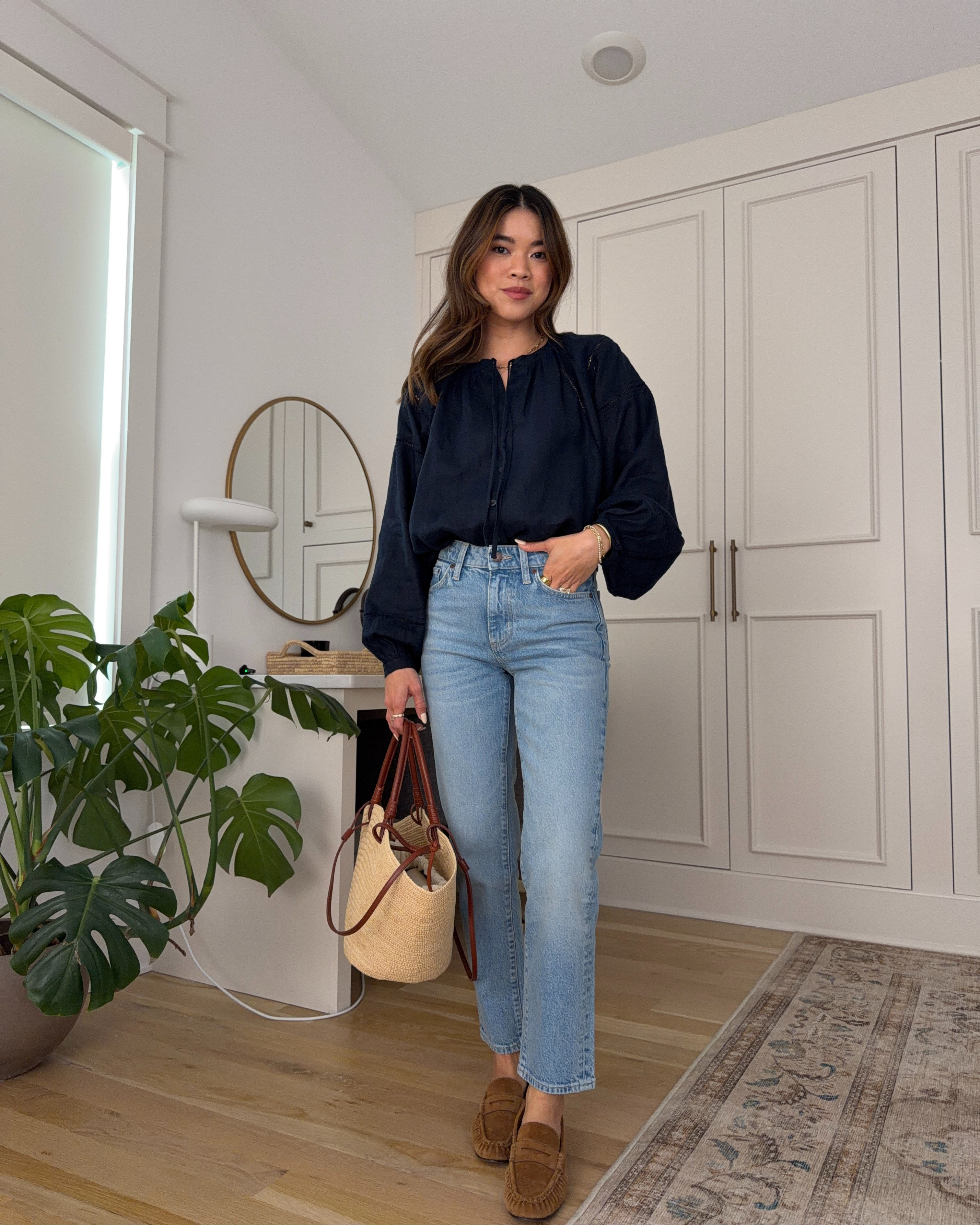 Sizing info: 
•Top size 2XS
•Pants size 24 in vintage light blue (I’d recommend sizing down if you’re between sizes)

petite fashion, get dressed with me, outfit inspiration, ootd, nashville outfit, Nashville influencer, petite style, vacation style, casual outfits, mom style, petite pants, spring outfits, spring outfit info, spring pants, spring outfit idea, spring top, spring bag, spring blouse, spring shoes, spring jeans, denim,  
@Aritzia 
 

#LTKPetite #LTKootd #LTKSeasonal