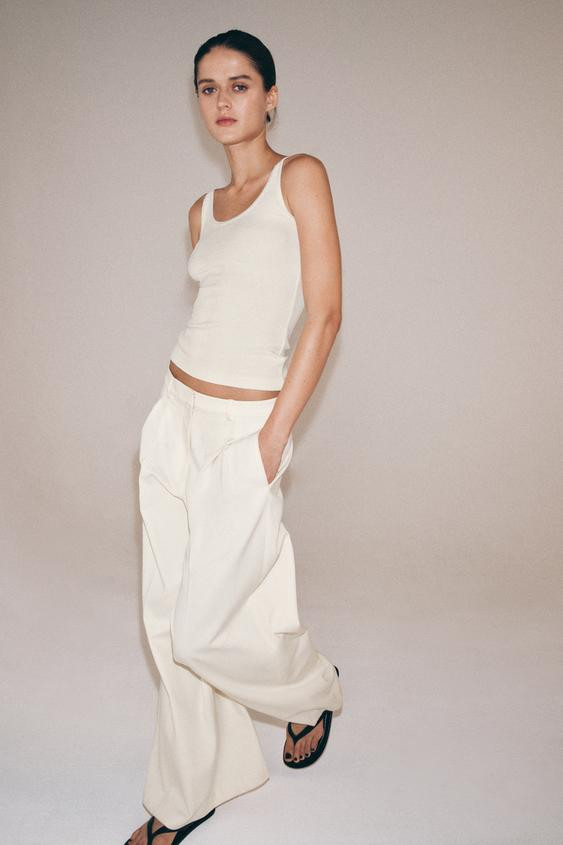 RUSTIC RIBBED TOP | Zara US